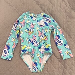Disney 1 piece rashguard swimsuit, EUC